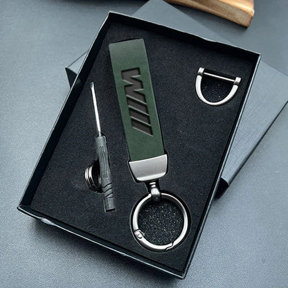 BMW M Luxury Leather Keychain
