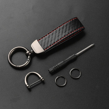 Alfa Romeo Carbon Fiber Keychain