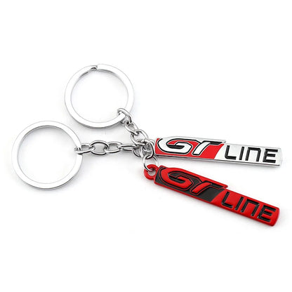 Kia & Peugeot GT Metal Keychain