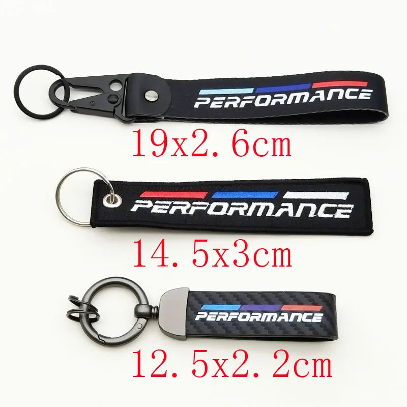 BMW Performance Fabric Keychain