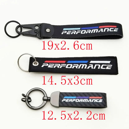 BMW Performance Fabric Keychain