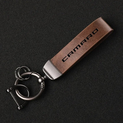 Chevrolet Camaro Leather Keychain