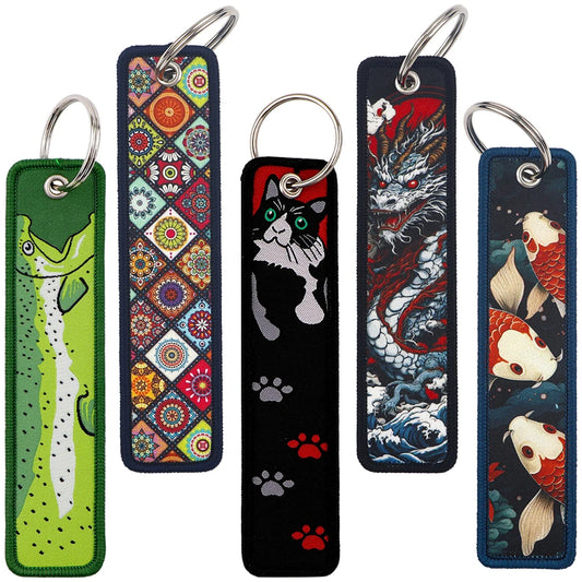 Cartoon Koi Lanyard Keychain