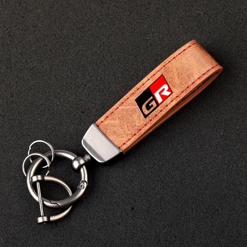 Toyota GR Leather Keychain