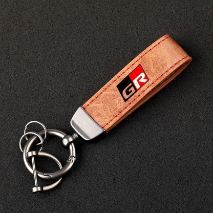 Toyota GR Leather Keychain