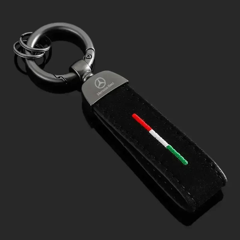 Mercedes Benz Leather Keychain