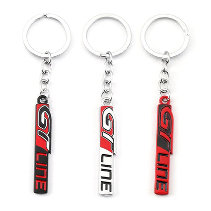 Kia & Peugeot GT Metal Keychain