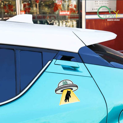 Cat UFO Sticker