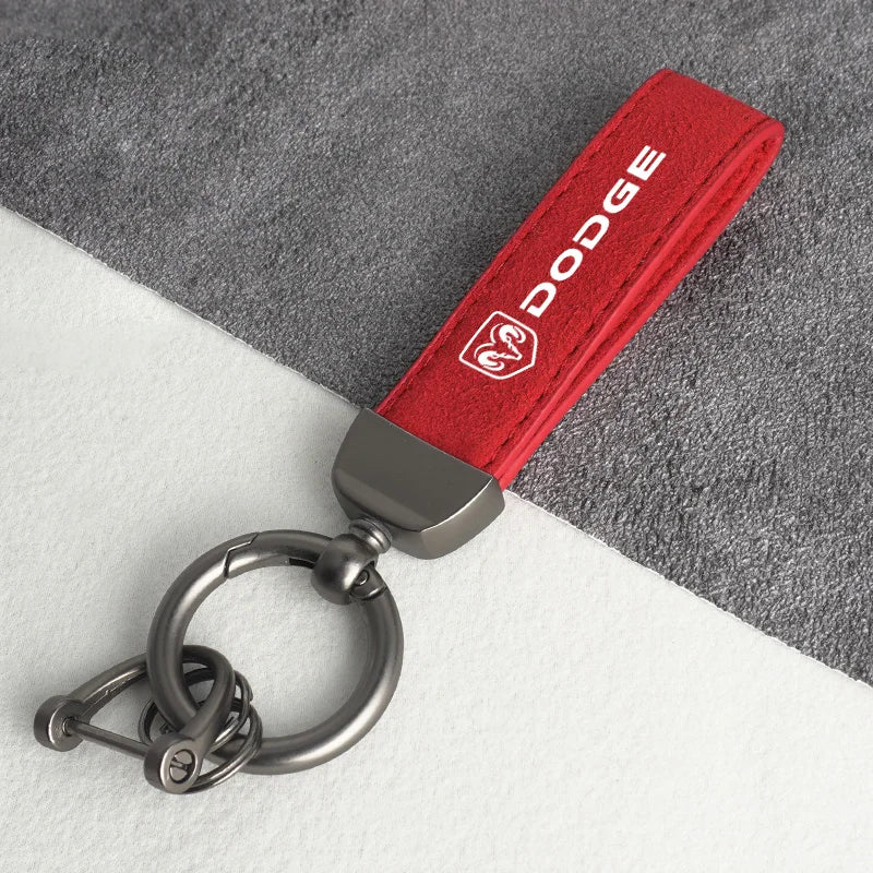 Dodge Leather Keychain