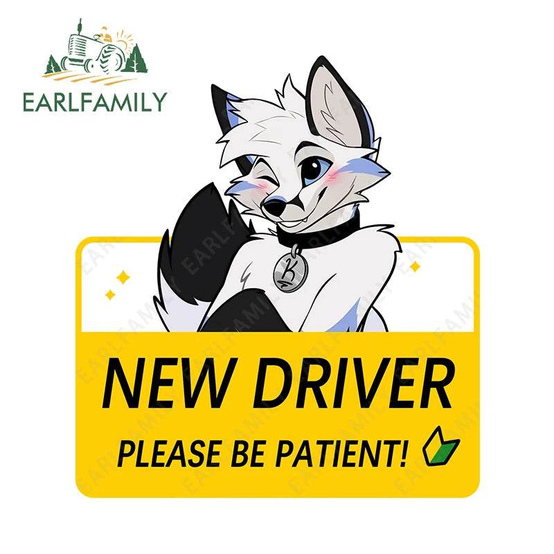 Shy Furry Warning Sticker