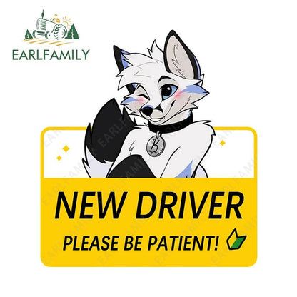 Shy Furry Warning Sticker