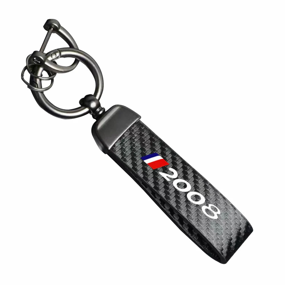 Peugeot Carbon Fiber Keychain