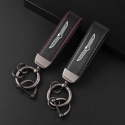 Jeep Trailhawk Leather Keychain