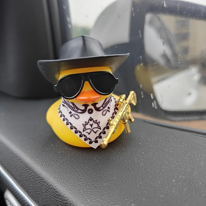 Cute Cowboy Hat and Rifle Duck