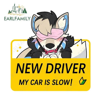Shy Furry Warning Sticker