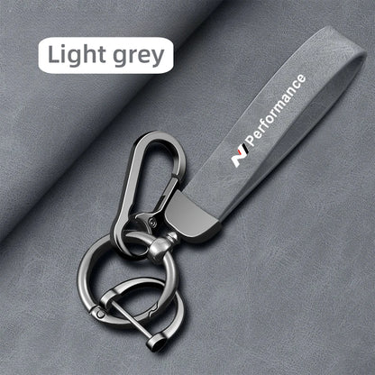Hyundai Leather Keychain