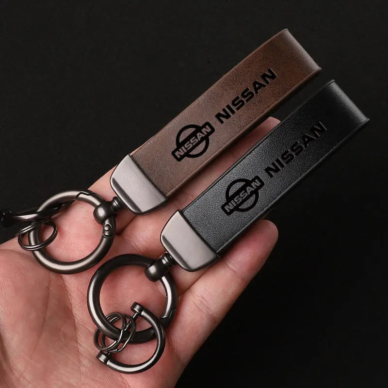 Nissan Leather Keychain