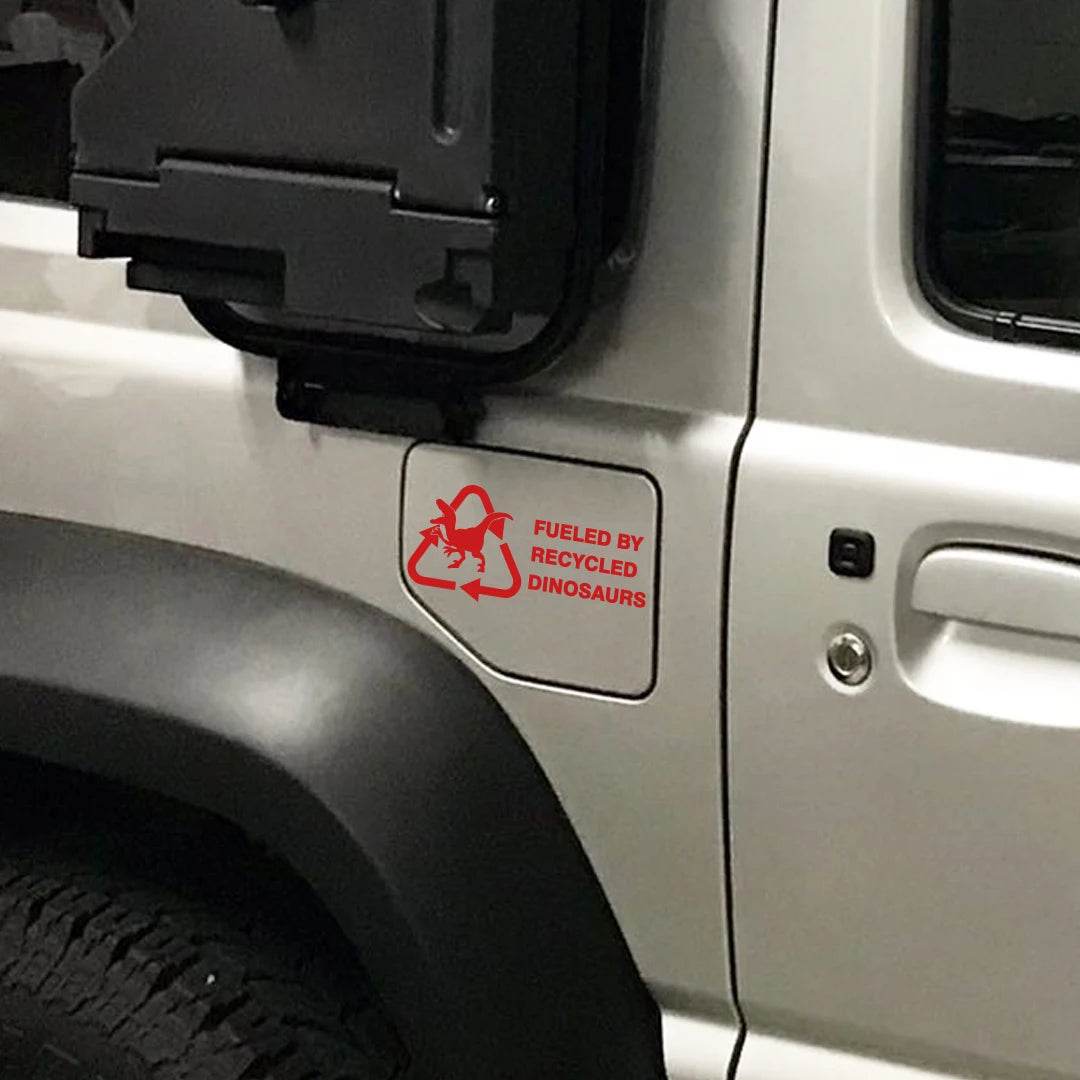 Recycled Dinosaur Sticker