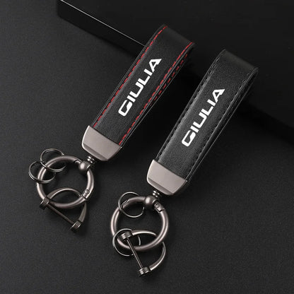 Alfa Romeo Leather Keychain
