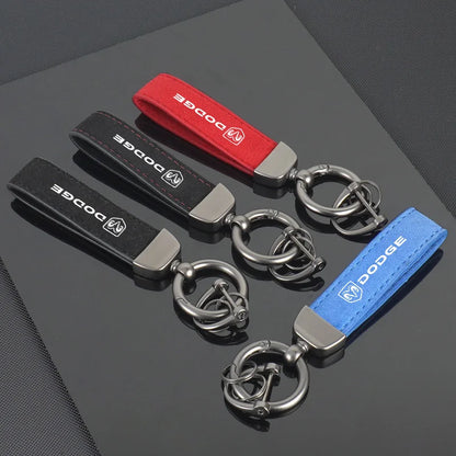 Dodge Leather Keychain