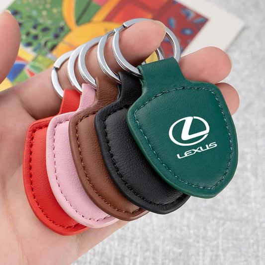Lexus Logo Leather Keychain