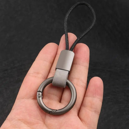 Alloy Leather Keychain
