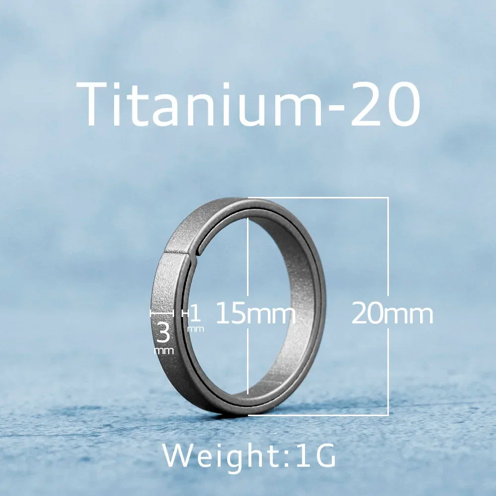 Black Titanium Keyring