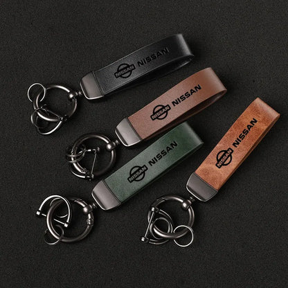 Nissan Leather Keychain