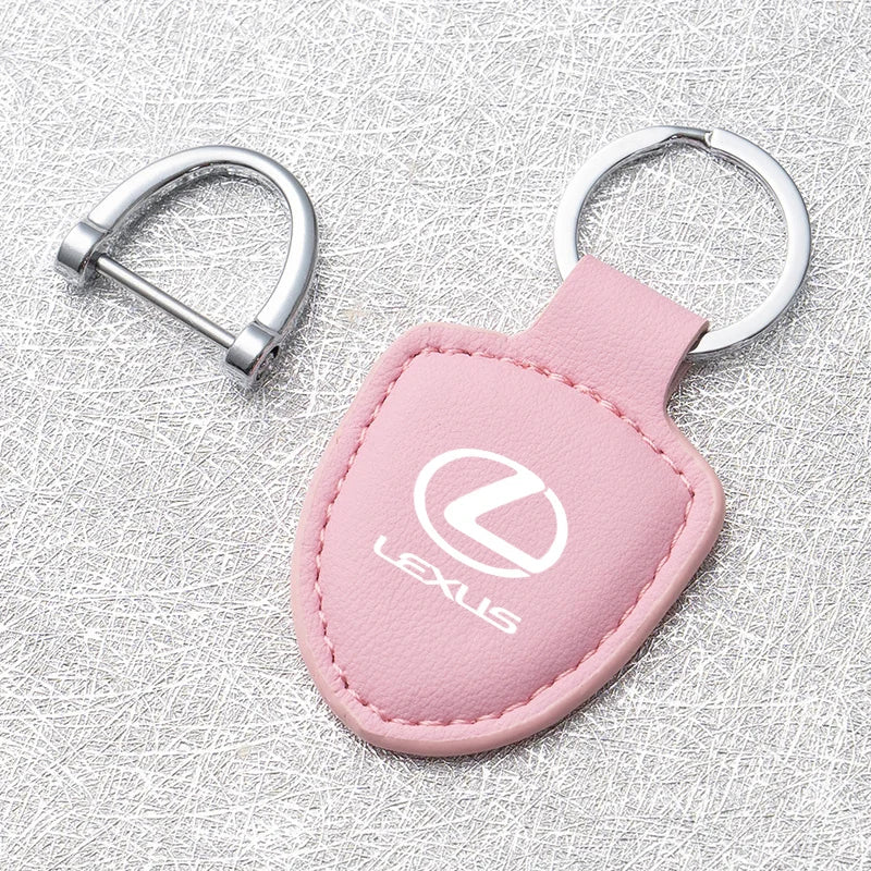 Lexus Logo Leather Keychain