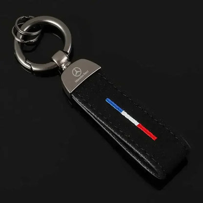 Mercedes Benz Leather Keychain