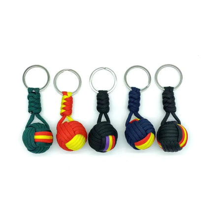 Woven Rope Ball Keychain