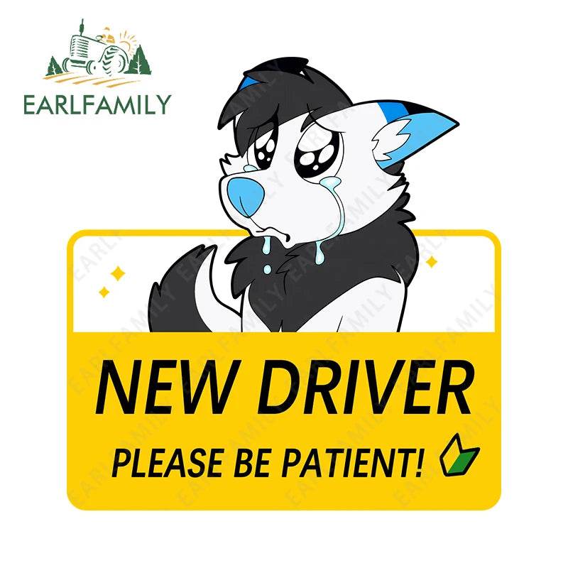 Shy Furry Warning Sticker