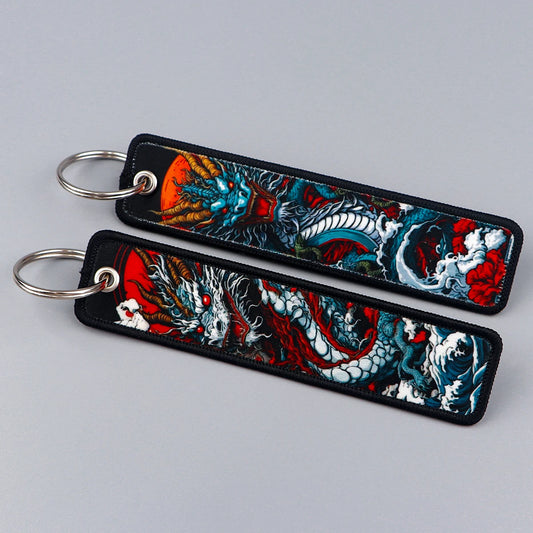Dragon Embroidery Keychains