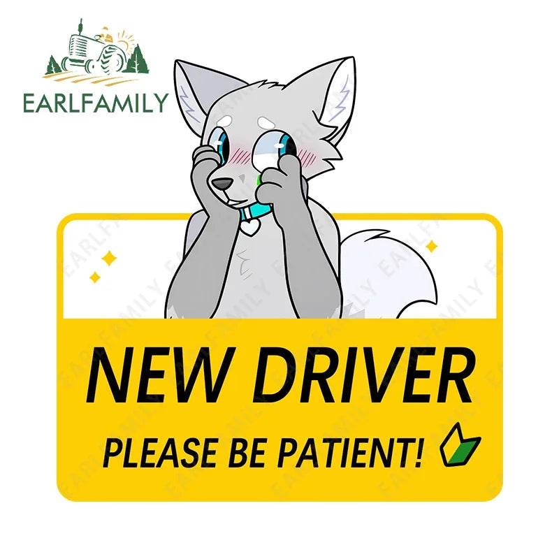 Shy Furry Warning Sticker