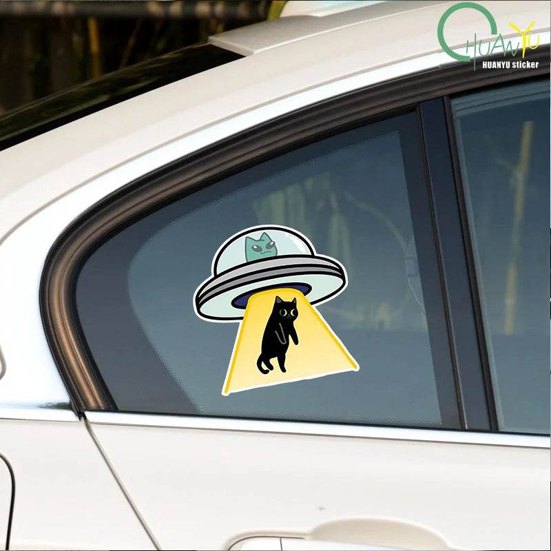 Cat UFO Sticker
