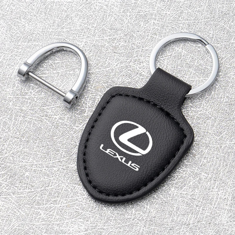 Lexus Logo Leather Keychain