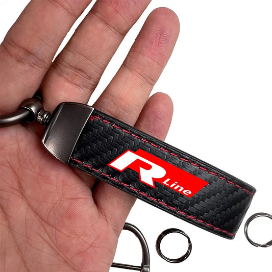 Volkswagen R-Line Carbon Fiber Keychain