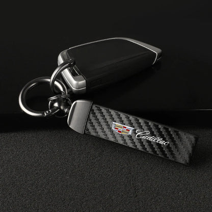 Cadillac Carbon Fiber Keychain