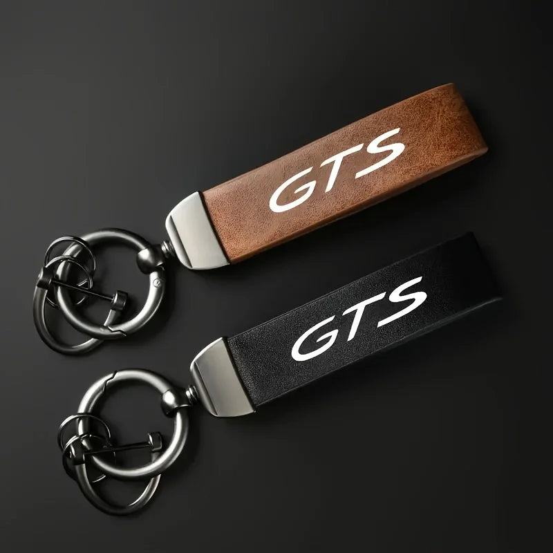 Porsche GTS Leather Keychain