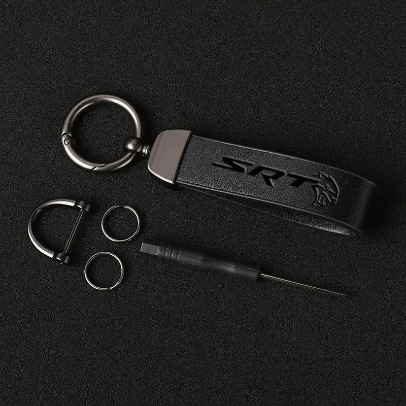 SRT Leather Keychain