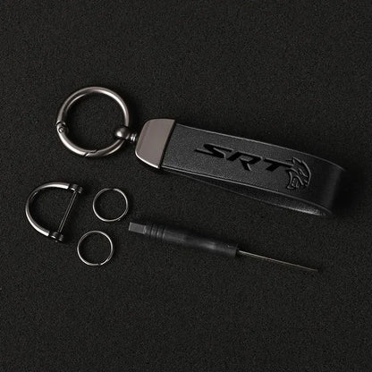 SRT Leather Keychain