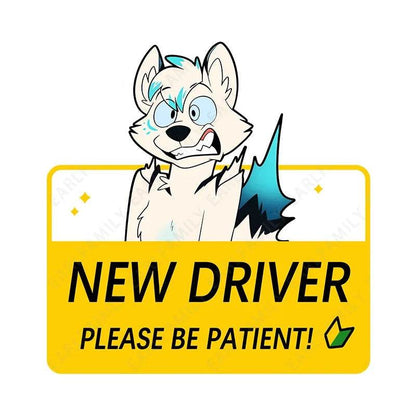 Shy Furry Warning Sticker
