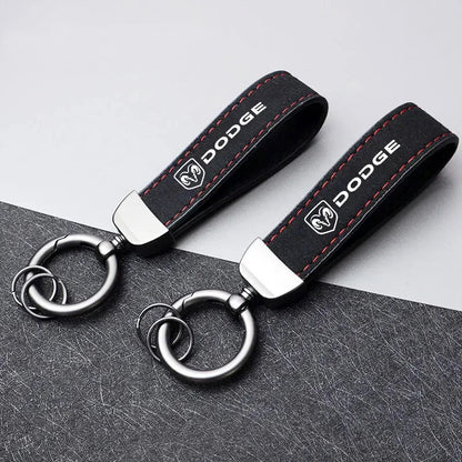 Dodge Leather Keychain