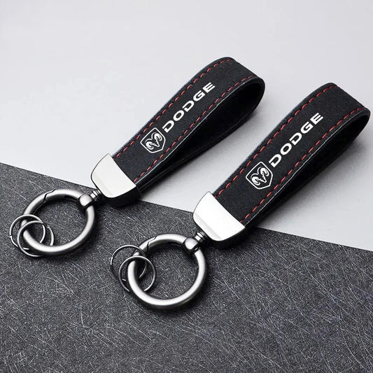 Dodge Leather Keychain