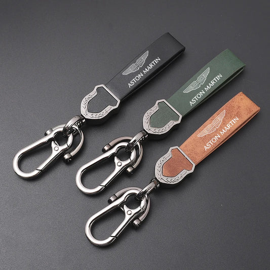 Aston Martin Leather Keychain