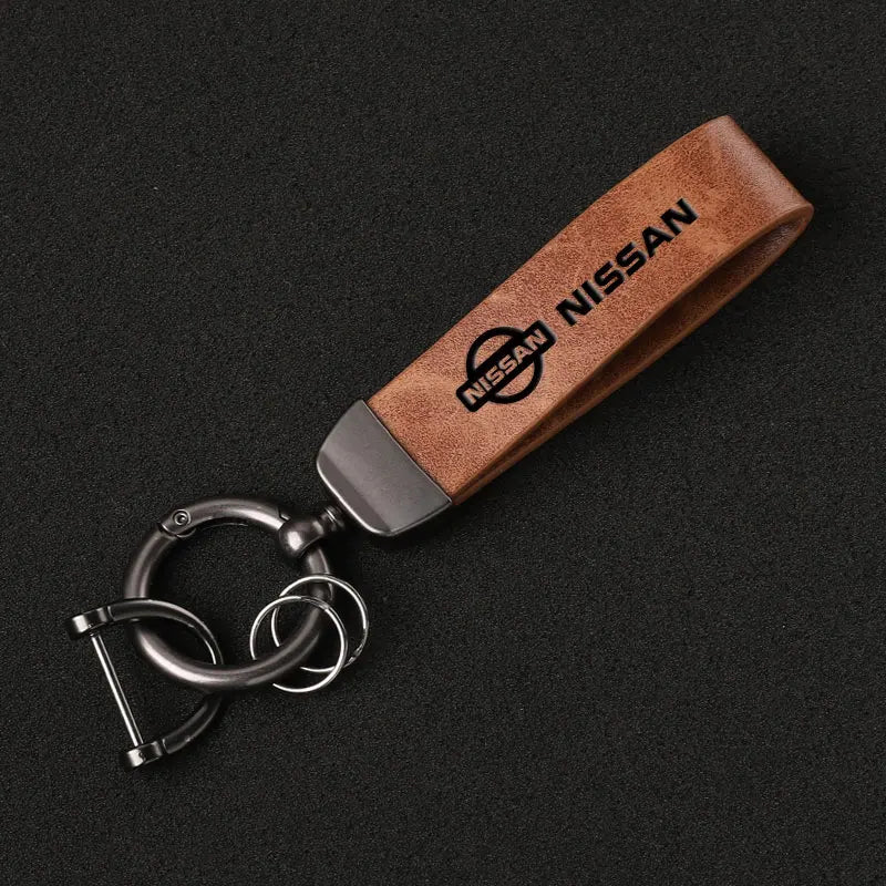 Nissan Leather Keychain