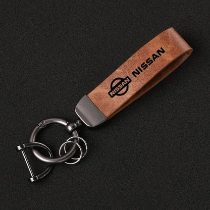 Nissan Leather Keychain