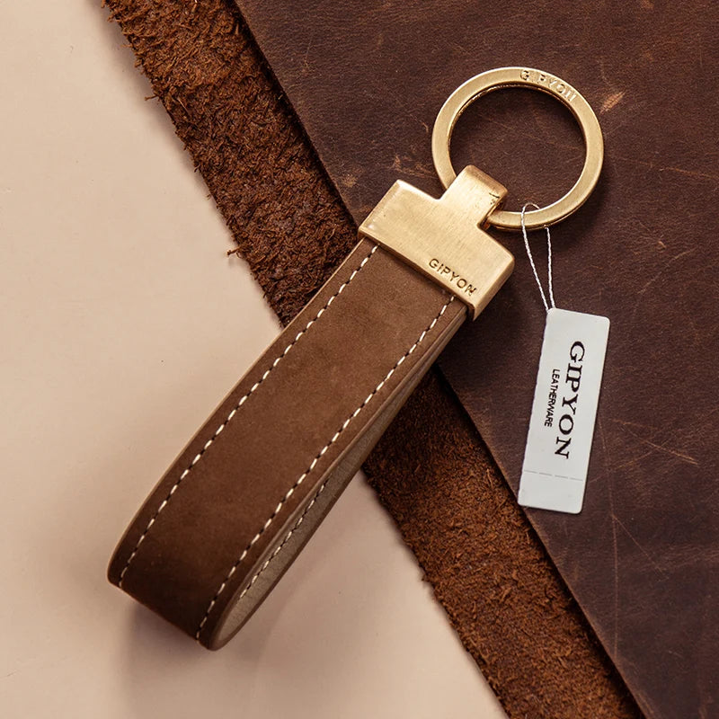 Cow Leather Keychain
