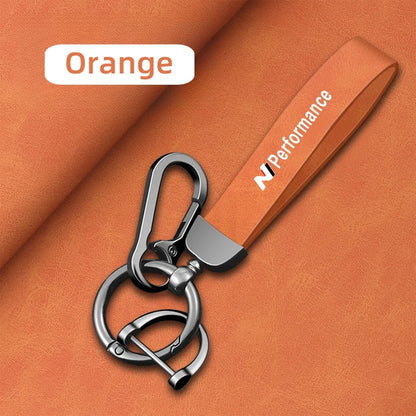 Hyundai Leather Keychain