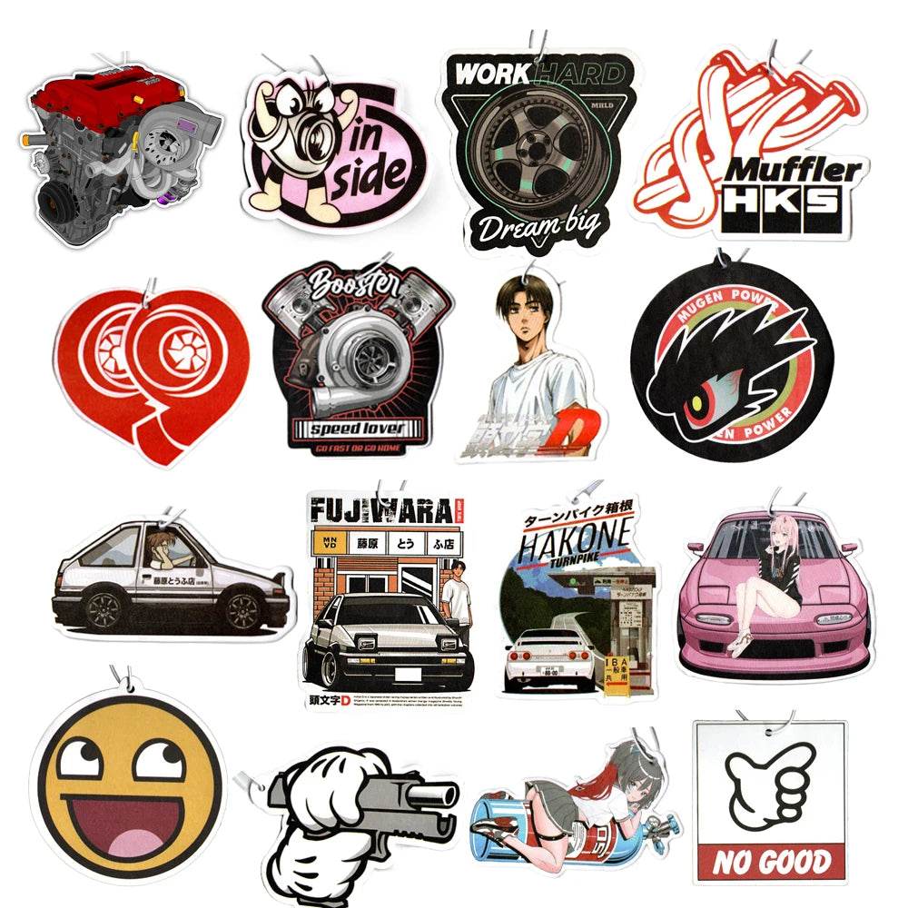 JDM Style Anime Car Air Freshener Pendant